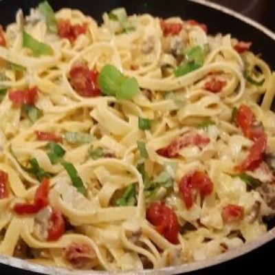 Spitskool op zijn Italiaans met pasta